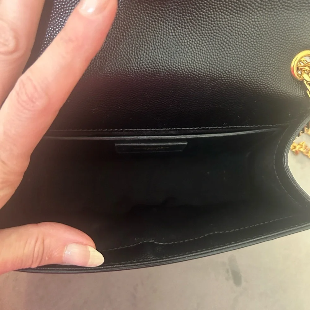 Yves Saint Laurent Black Crossbody with Gold Chain - Picture 8 of 8